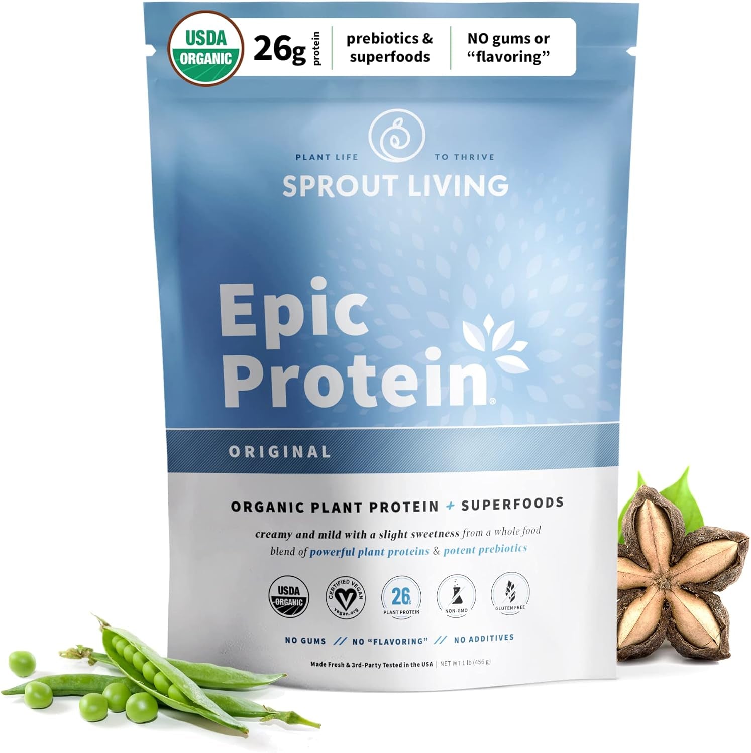 Organic Plant-Based Protein + Superfoods, Unflavored