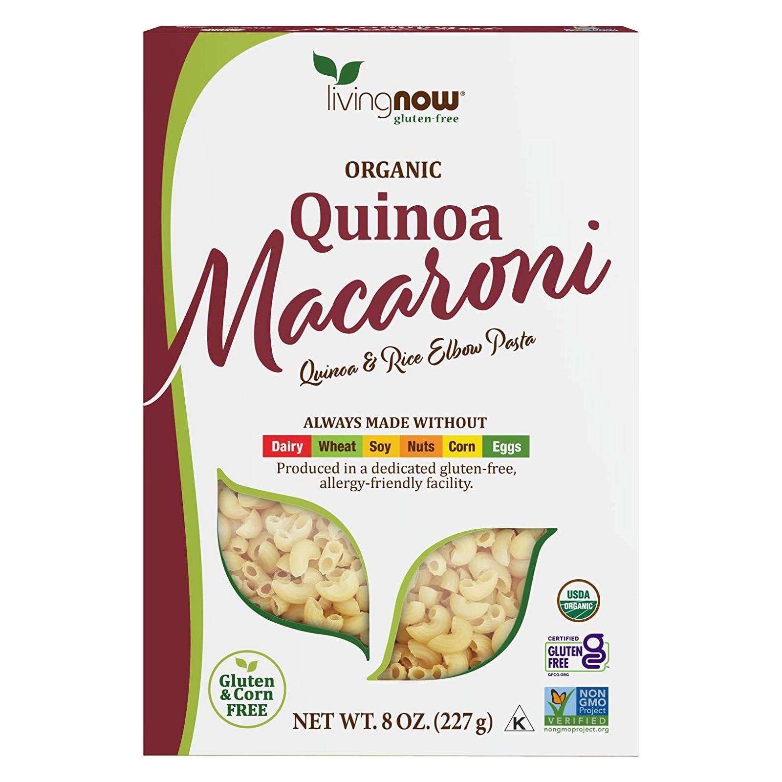 NOW FOODS Quinoa Macaroni Organic 8 Oz