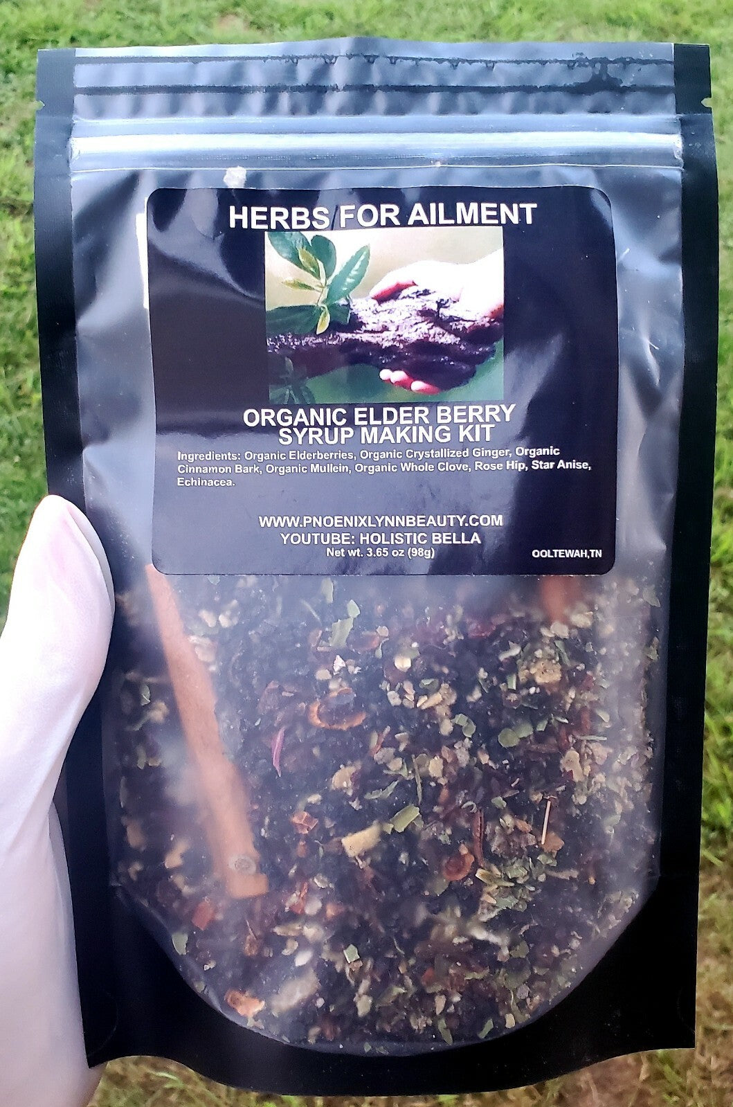 Organic Elderberry Syrup Kit – With Brewing Bag