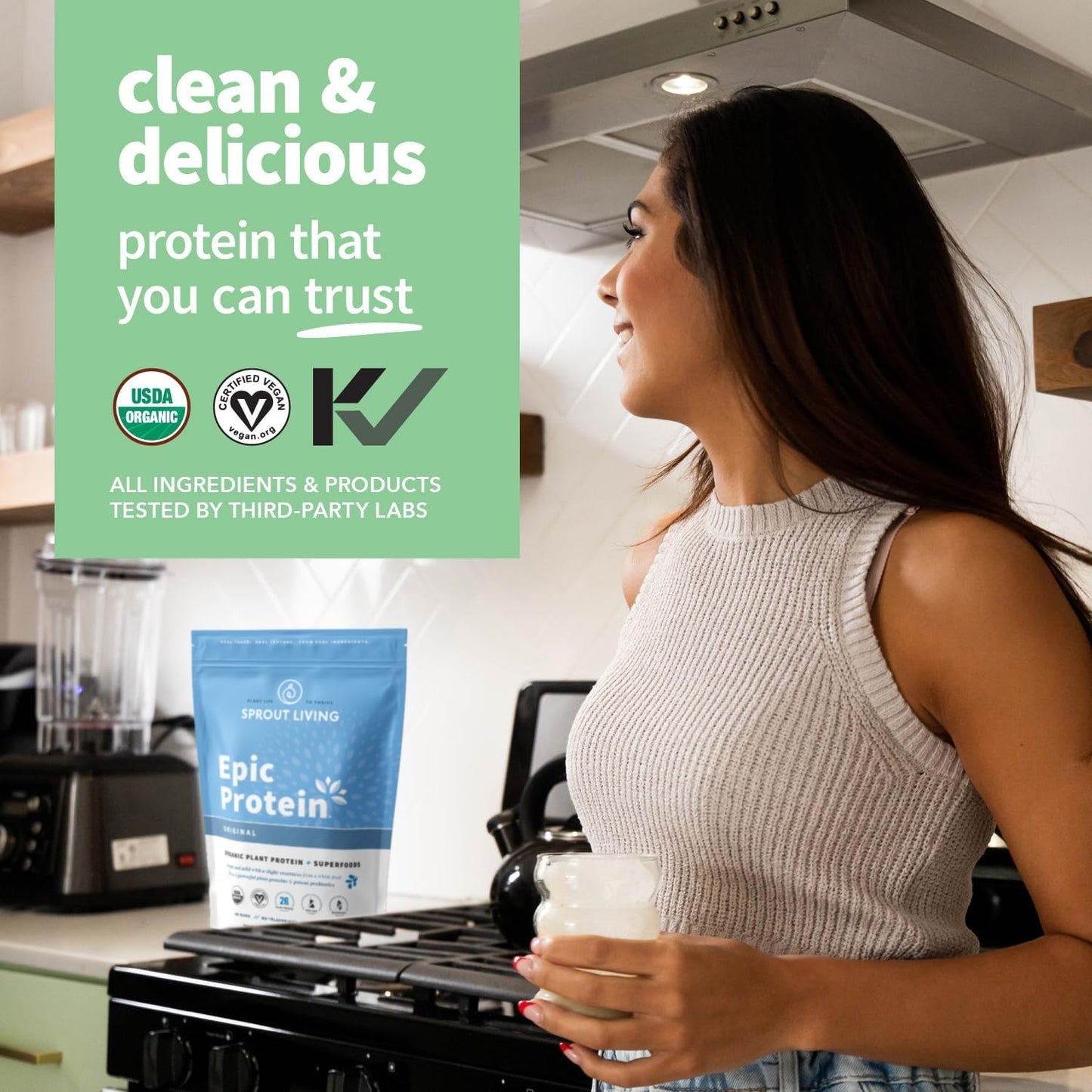 Organic Plant-Based Protein + Superfoods, Unflavored