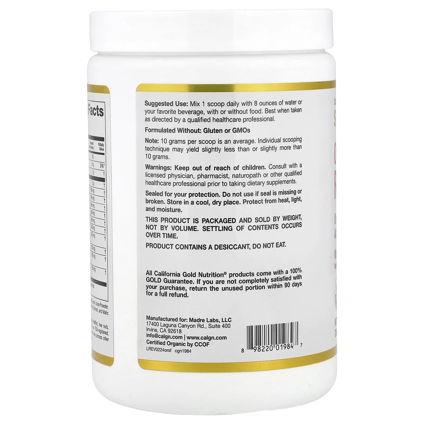 Organic Red Superfoods Powder – Mixed Berry (10.58 oz / 300 g)