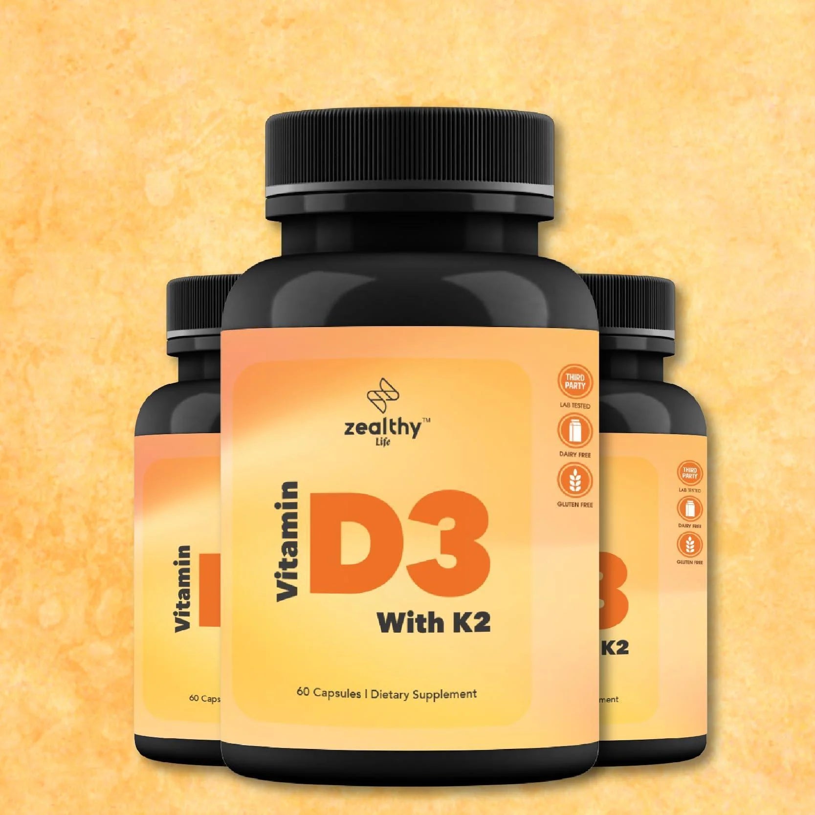 Vitamin D3 with K2 60 Capsules