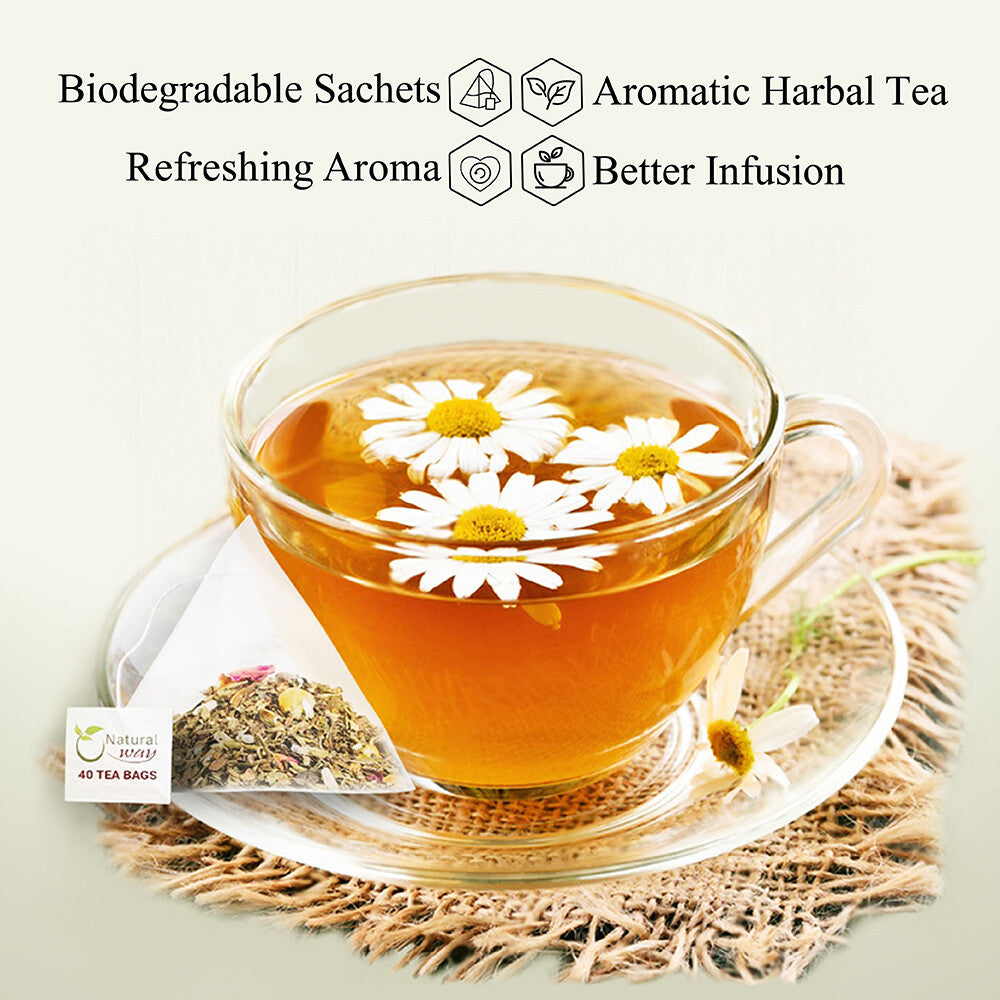 Natural Chamomile Flower Tea Bags