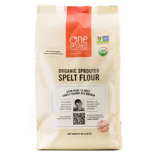One Degree Organic Sprouted Spelt Flour – 80 oz