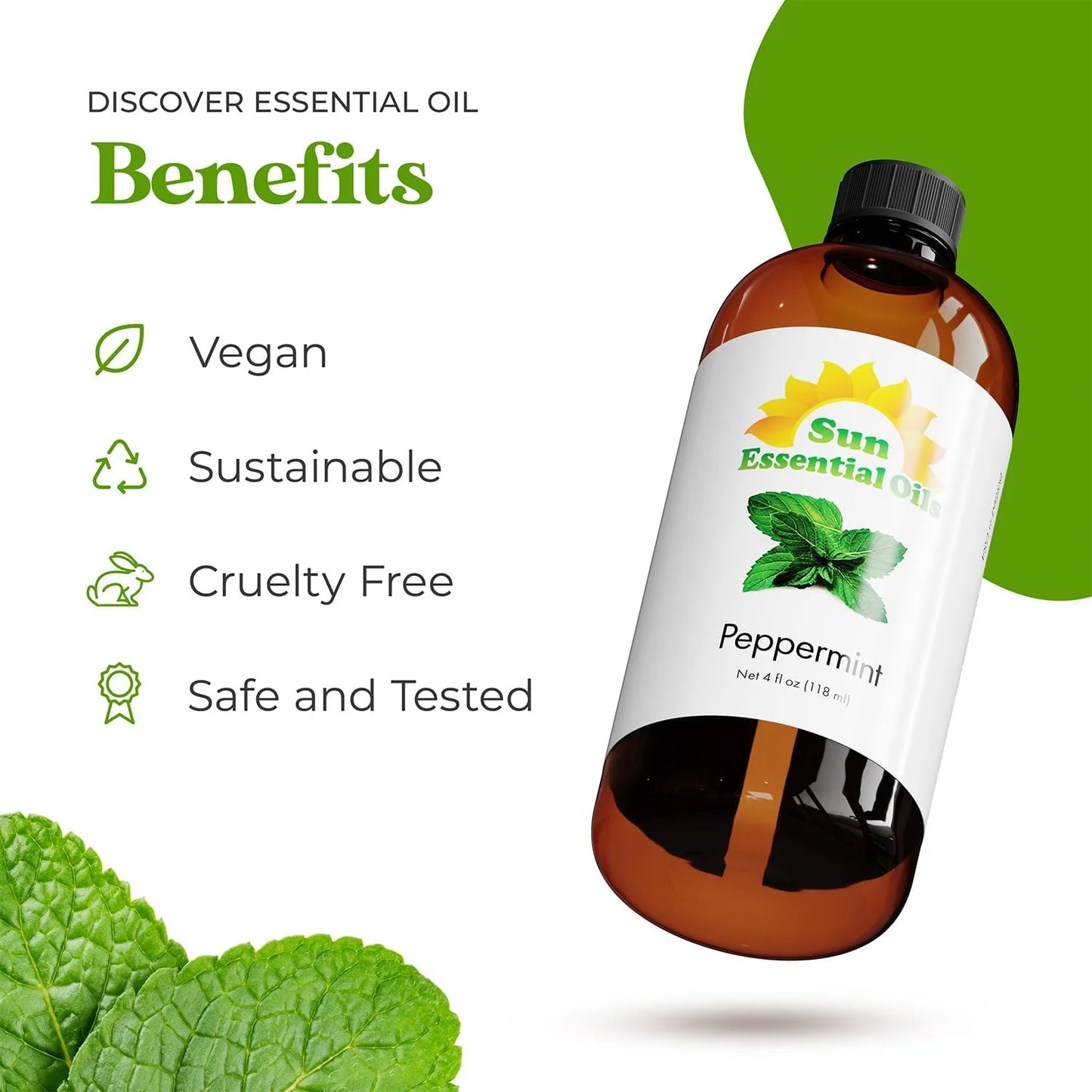 Peppermint Oil 4oz | Pure Essential Oil