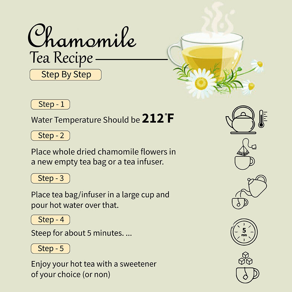 Natural Chamomile Flower Tea Bags
