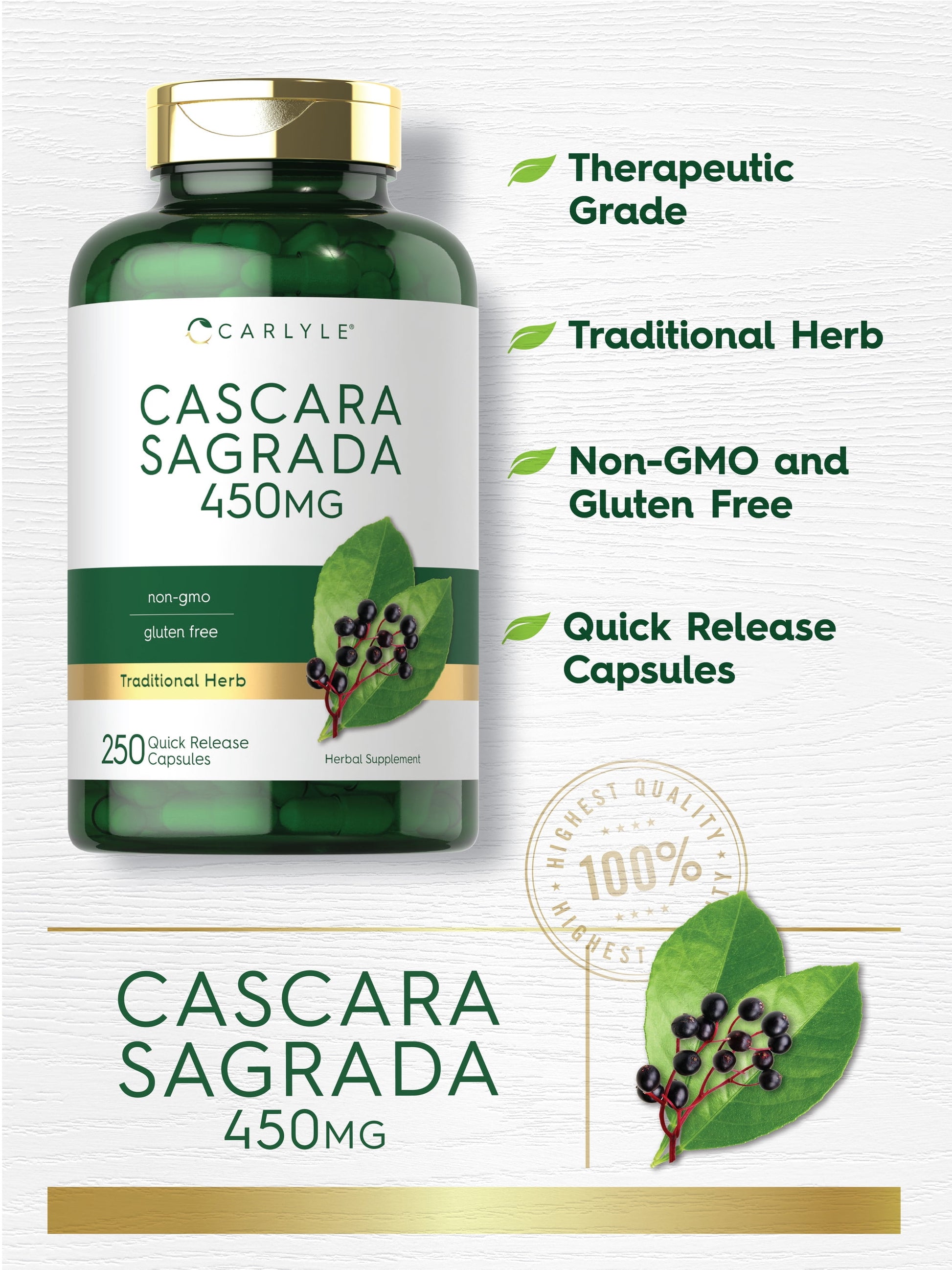 cascara Sagrada 450mg – 250 Caps