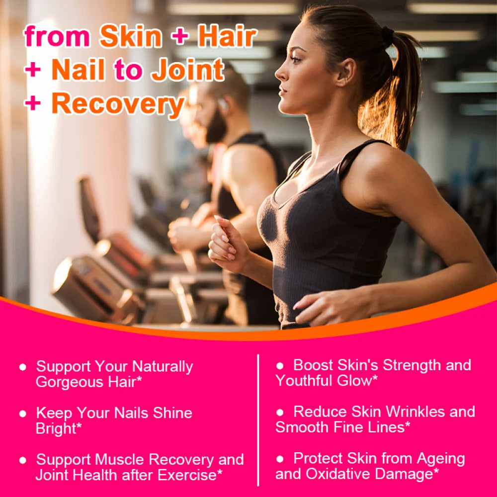 Collagen 60 Capsules | non-GMO | Skin, Hair & Nails