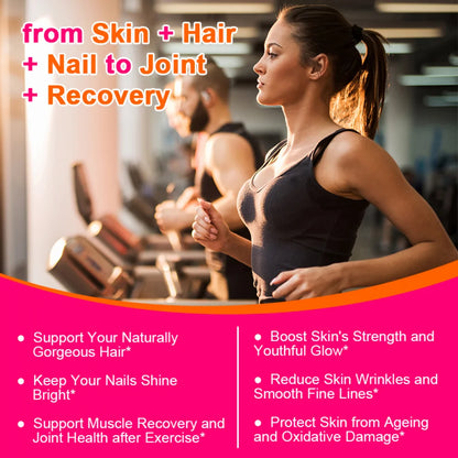 Collagen 60 Capsules | non-GMO | Skin, Hair & Nails