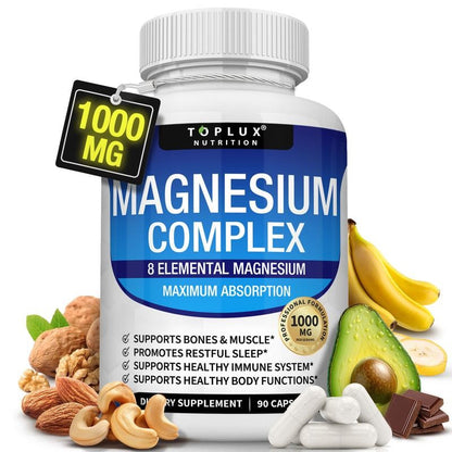 Magnesium Complex Supplement: 1000Mg 