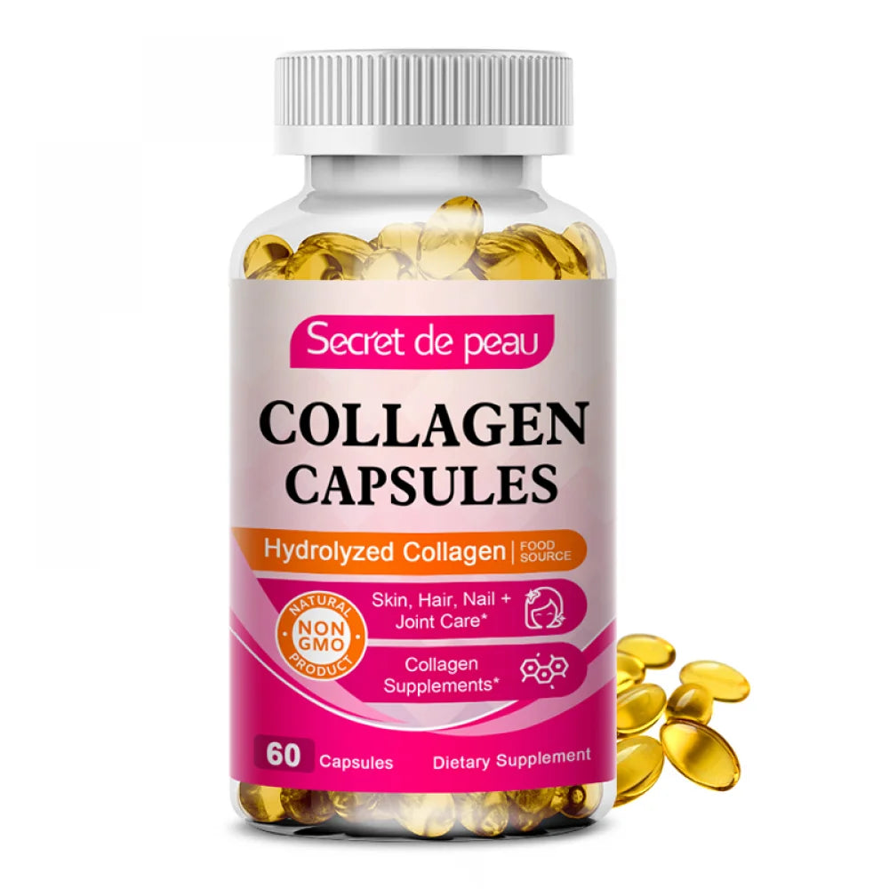 Collagen 60 Capsules | non-GMO | Skin, Hair & Nails