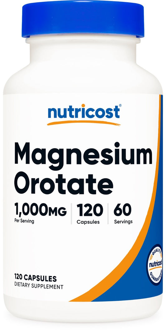 Nutricost Magnesium Orotate – 120 Capsules, Non-GMO