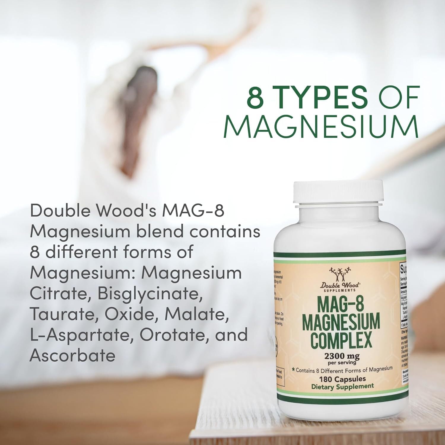 Magnesium Complex Supplement 180 Capsules 