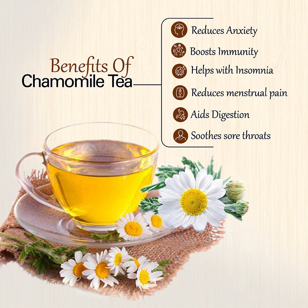 Natural Chamomile Flower Tea Bags