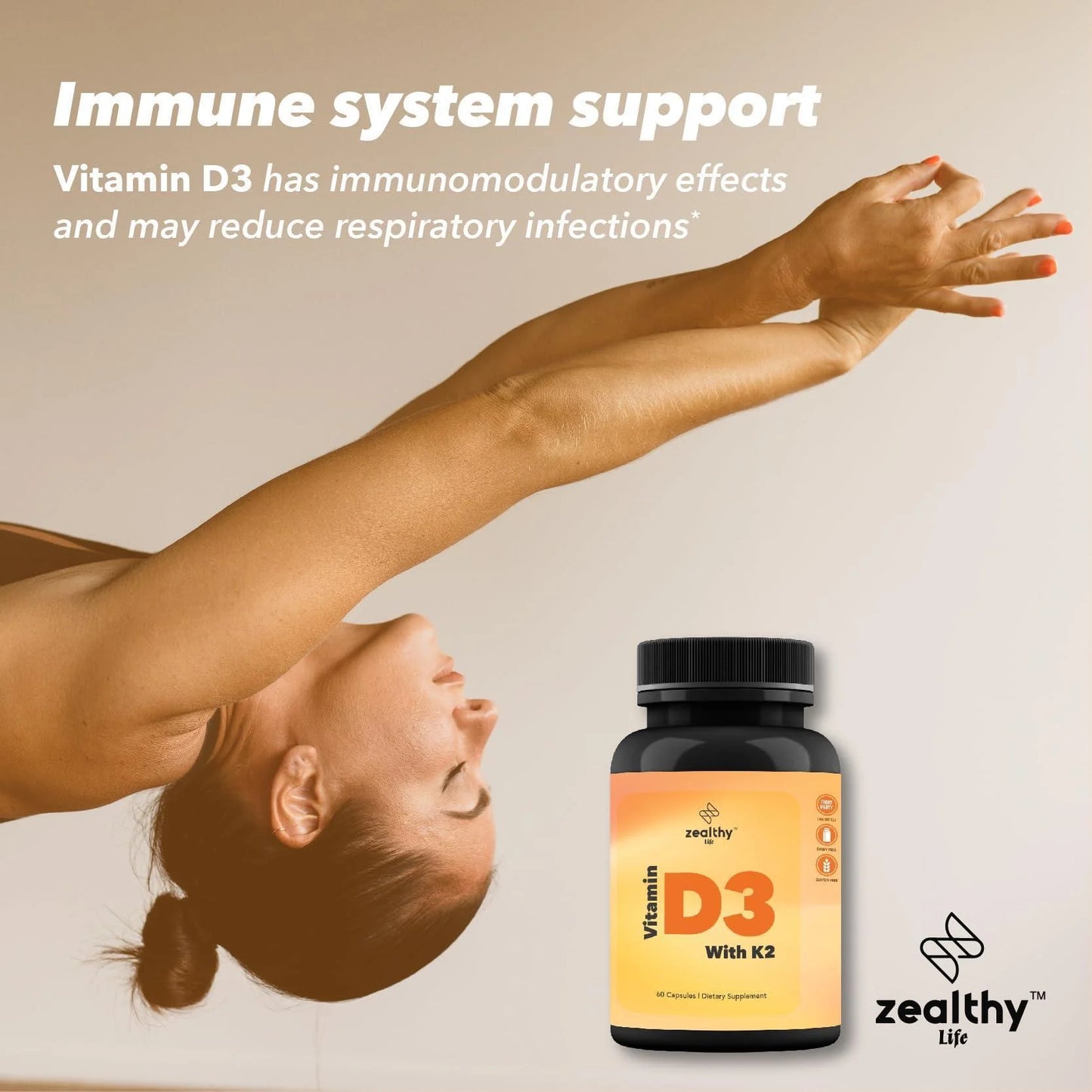 Vitamin D3 with K2 60 Capsules