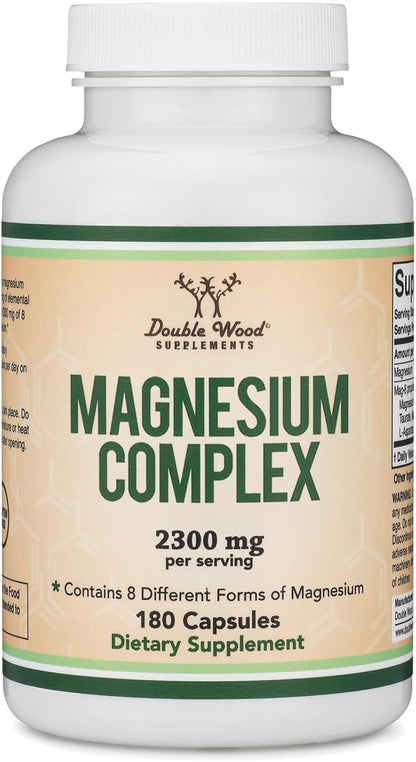 Magnesium Complex Supplement 180 Capsules 